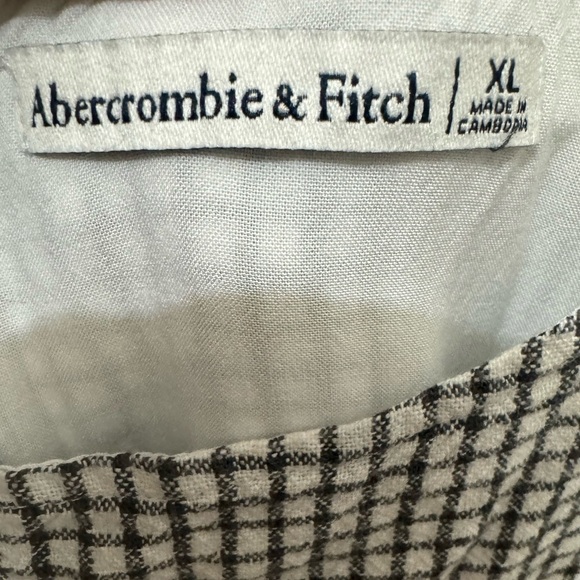 Abercrombie & Fitch Checkered Line Blend Midi Dress Size XL - Picture 3 of 4